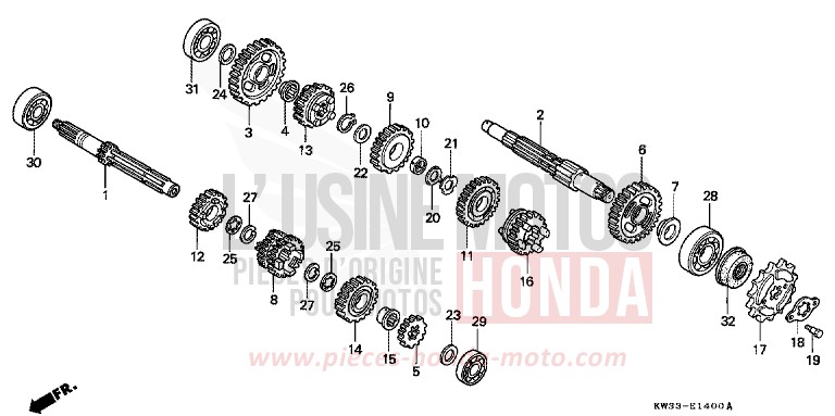GETRIEBE von Dominator 250 URBAN GREEN (G120) von 1988